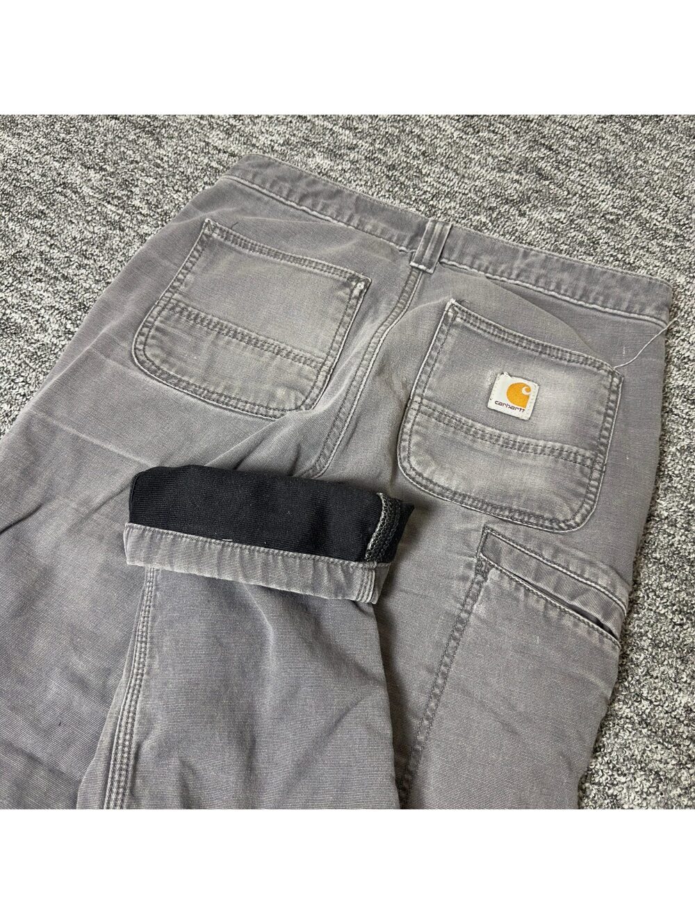 Carhartt Relaxed Fit Carpenter Pants Mens Gray Workwear
